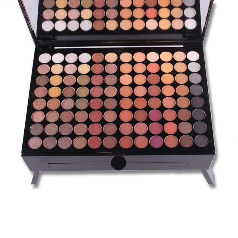 Conjunto de sombras e blush com 180 cores, caixa de paleta de maquiagem personalizada em formato de piano