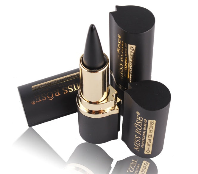 Delineador preto à prova d'água, caneta delineadora líquida, lápis em gel, maquiagem cosmética para cílios, delineador à prova d'água, ferramenta de maquiagem