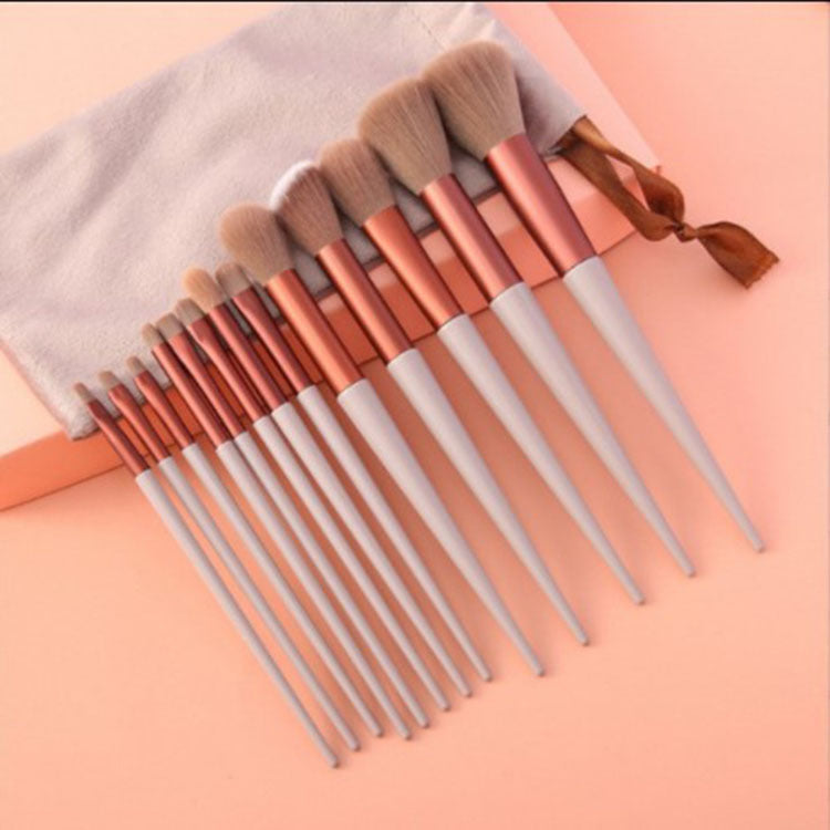Conjunto de 13 pincéis de maquiagem, pincel para corretivo, blush, pó, sombra, iluminador, base, ferramentas cosméticas de beleza