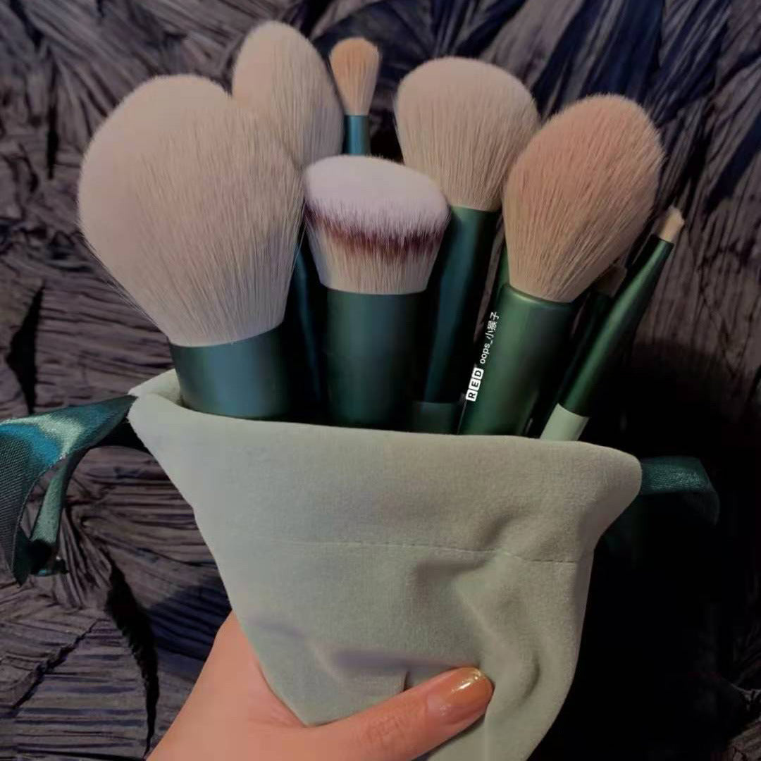 Conjunto de 13 pincéis de maquiagem, pincel para corretivo, blush, pó, sombra, iluminador, base, ferramentas cosméticas de beleza